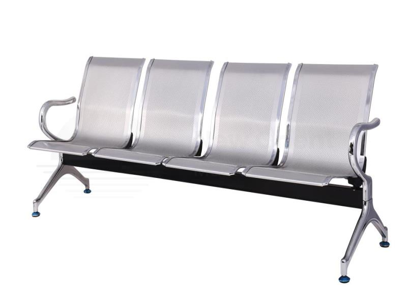 Metal Chrome Link Chair (4 Seats)