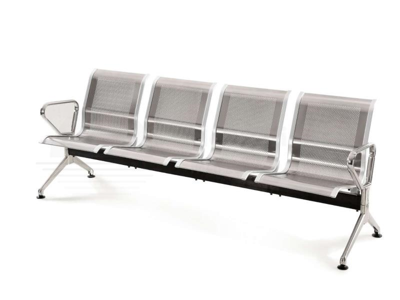 Stainless Steel Link Chair (4 Seats)