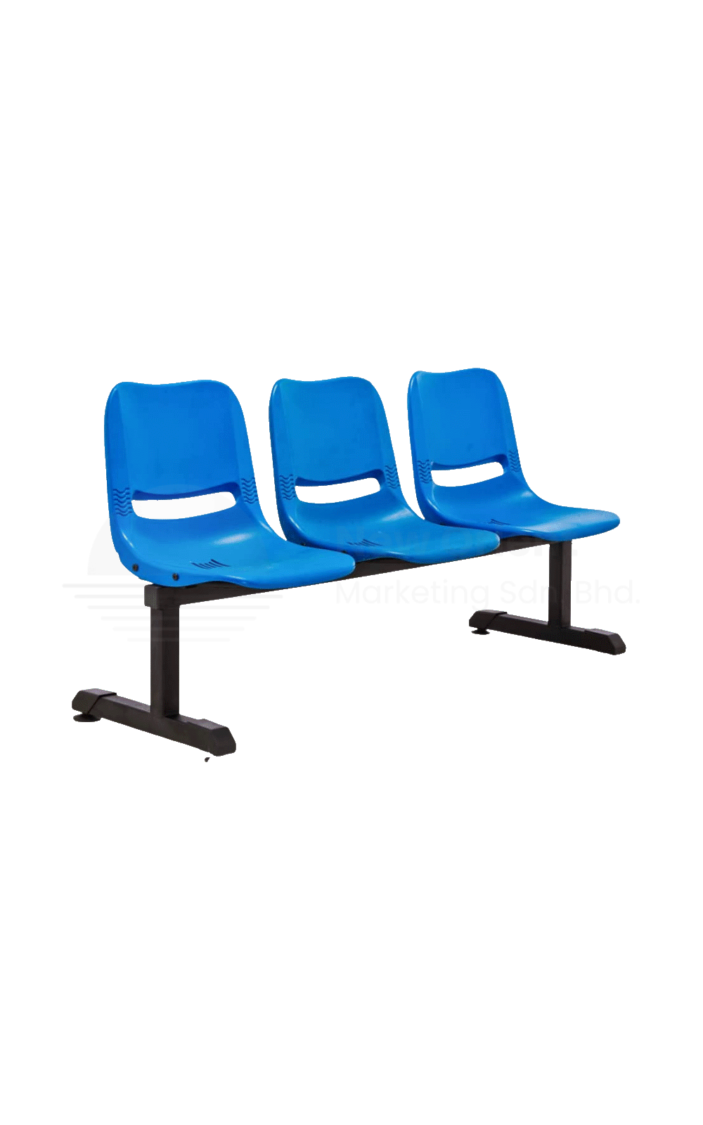 Metal Plastic Link Chair 3 Seaters