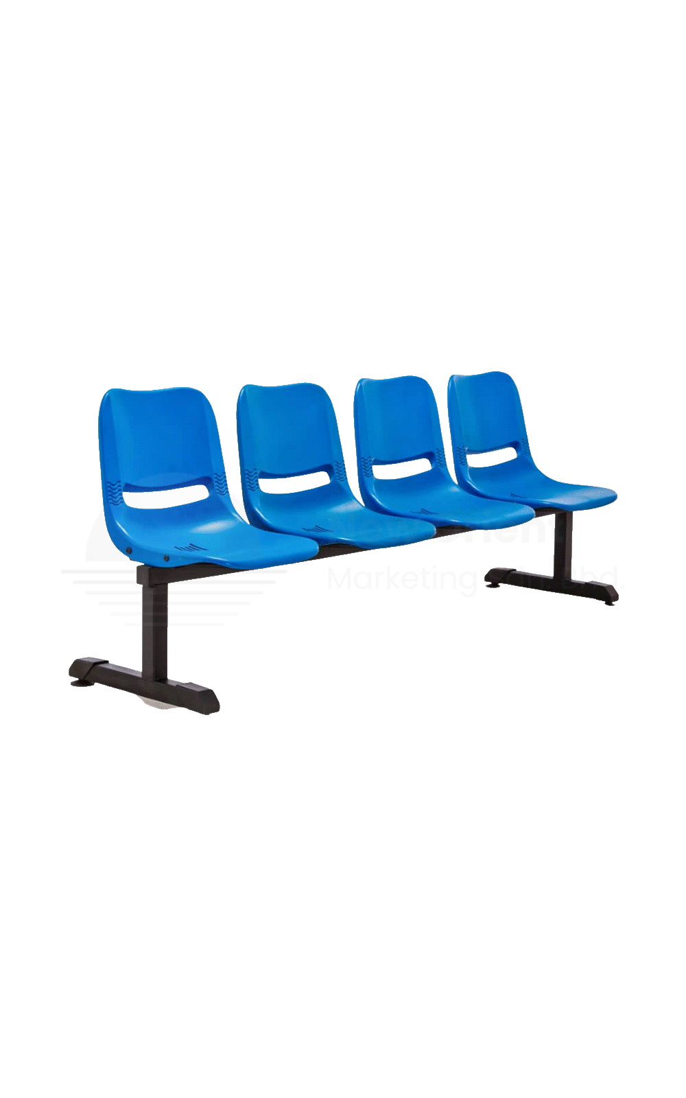 Metal Plastic Link Chair 4 Seaters